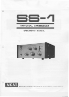 Akai SS-1-Owners-Manual 
